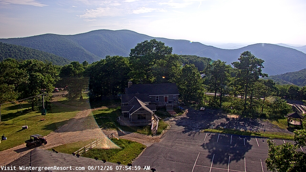 Live Camera from Wintergreen Mtn. at 3650 ft. elev., Nellysford, VA 22958